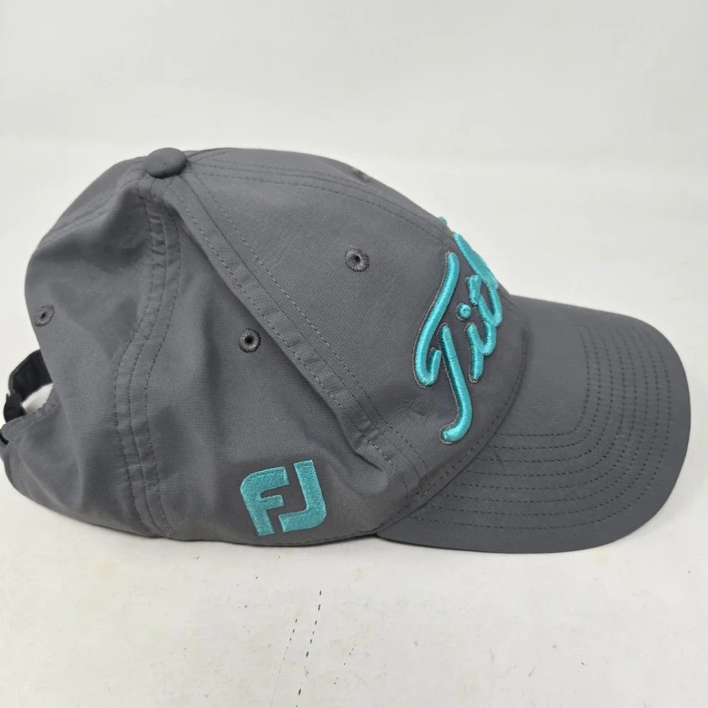 Titleist Golf Performance Hat Gray Teal Pro V1 FootJoy Adjustable Strapback Cap